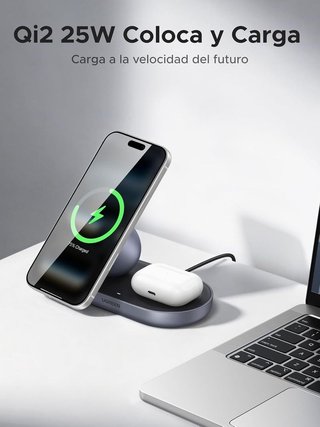 Caricatore wireless UGREEN Qi2 25W MagSafe 2in1