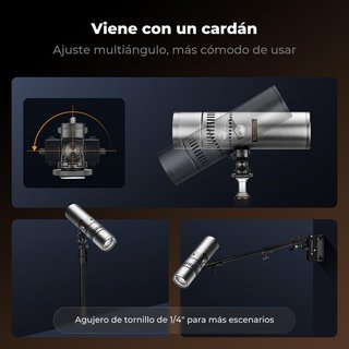 K&F CONCEPT SP25C Luz GOBO 25W 6500K 9000mAh 3,7V