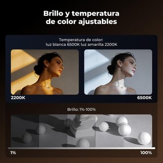 K&F CONCEPT SP25C Luz GOBO 25W 6500K 9000mAh 3,7V
