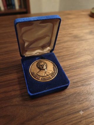 MEDALLA BRONCE SAN JUAN BOSCO. CENTENARIO MUERTE