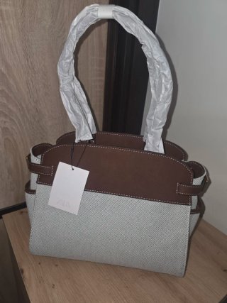 Bolso Zara Beige y Marrón