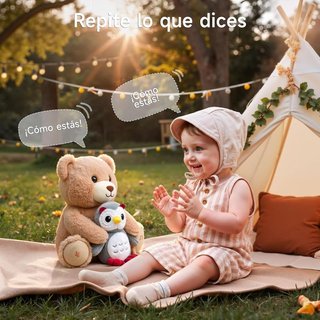 eJog Pup Peluche oso buho musical interactivo