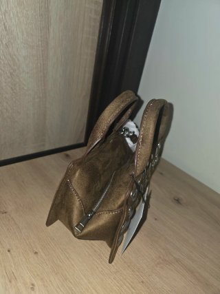 Bolso Zara tachuelas marrón
