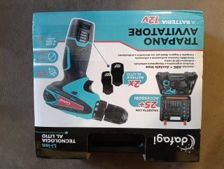 Trapano avvitatore con accessori