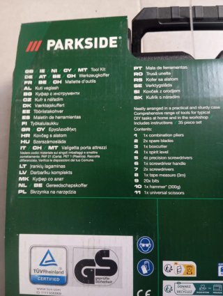 Parkside Caja de Herramientas 35 Piezas