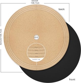 MAIDERN salvamanteles 106cm piel‑corcho recortable