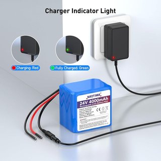 NASTIMA Batería 24V 4000mAh 88Wh BMS DIY RC Solar