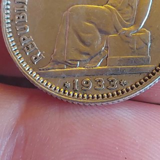 Moneda 1 Peseta Plata Española 1933(11)