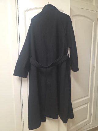 Abrigo Zara Negro Talla xl, con Lana.