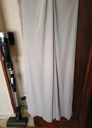 Vestido de fiesta gris drapeado