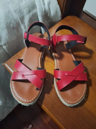 Sandalias Rojas