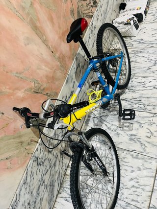 Bicicleta TopBike Azul y Amarilla
