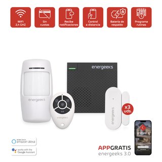 Sistema Alarma Energeeks WiFi GSM Smart