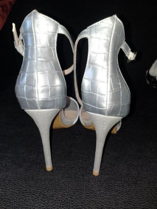 Sandali K&I Shoes Argento Tacco Alto