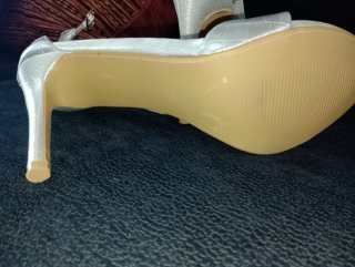 Sandali K&I Shoes Argento Tacco Alto