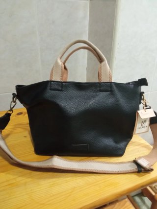 Bolso MAC&NOA Negro y Beige Nuevo