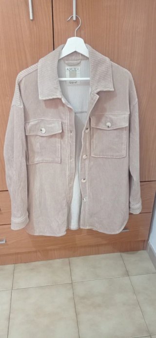 Chaqueta de pana beige AMISU
