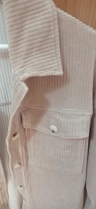 Chaqueta de pana beige AMISU