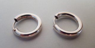 PENDIENTES PLATA DE LEY - AROS 1,5 CM - NUEVOS