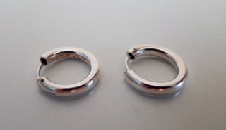 PENDIENTES PLATA DE LEY - AROS 1,5 CM - NUEVOS
