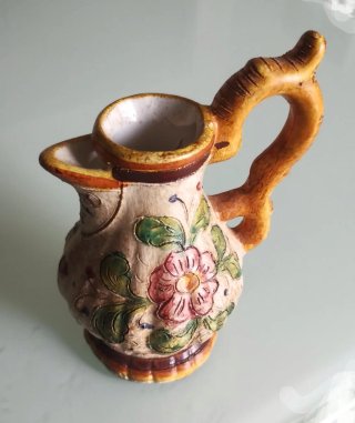 Vaso ceramica decorato stile Siciliano
