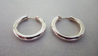PENDIENTES PLATA DE LEY - AROS 2 CM - NUEVOS