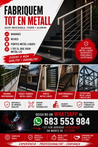 Fabricación metalica, vallas, verjas , barandas