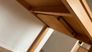 Mesa de comedor rectangular de madera