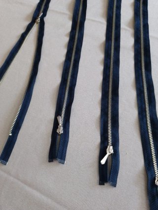 Set 4 Cerniere Sganciabili Blu CM 51