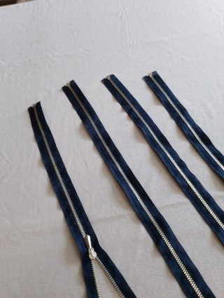 Set 4 Cerniere Sganciabili Blu CM 51