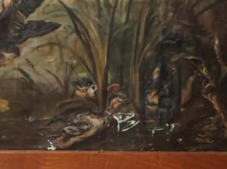 Antiguo óleo sobre lienzo