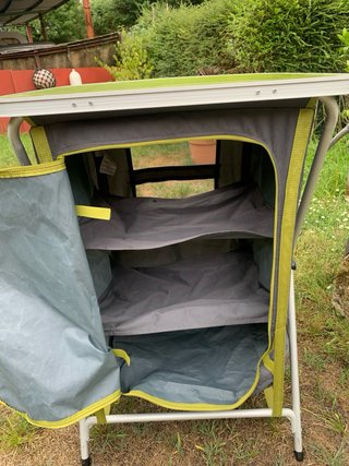 Armario Cocina Camping Quechua Gris/Verde