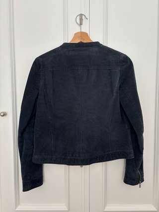 Chaqueta Mango Piel Negra Talla S