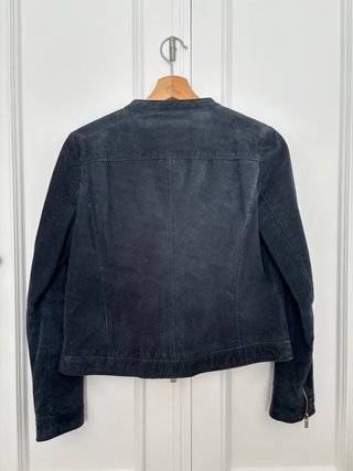 Chaqueta Mango Piel Negra Talla S