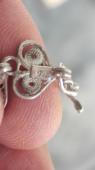 Braccialetto vintage argento 925 filigrana
