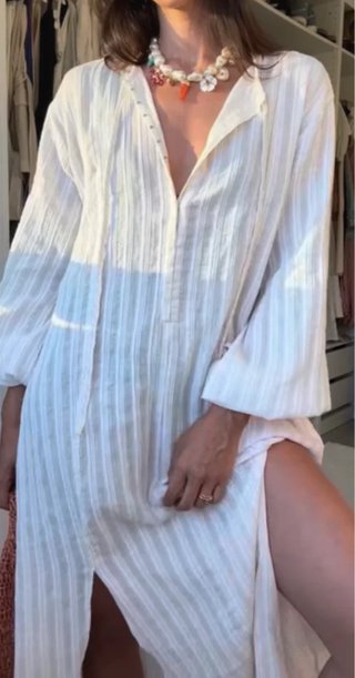 Vestido Túnica Rayas Zara Talla XL