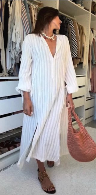 Vestido Túnica Rayas Zara Talla XL