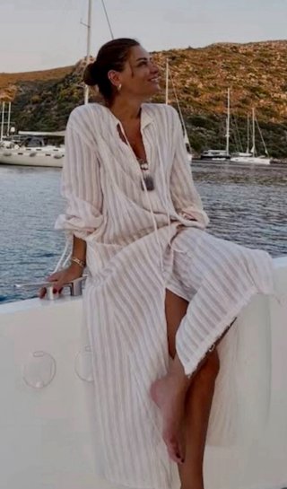 Vestido Túnica Rayas Zara Talla XL