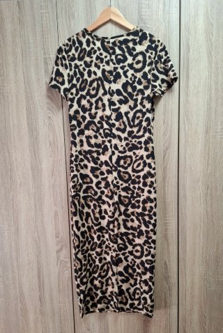 Vestido ajustado verano Animal Print NUEVO Shein L
