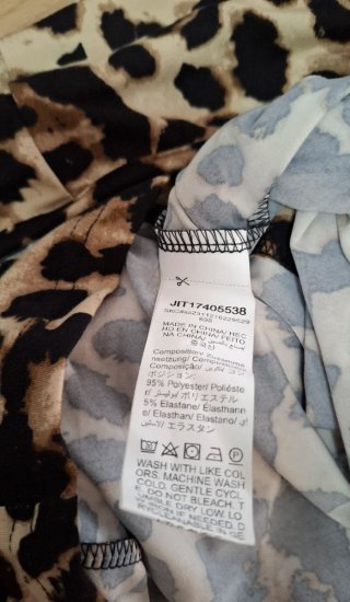 Vestido ajustado verano Animal Print NUEVO Shein L