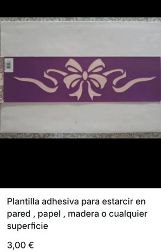 Plantilla adhesiva para estarcir