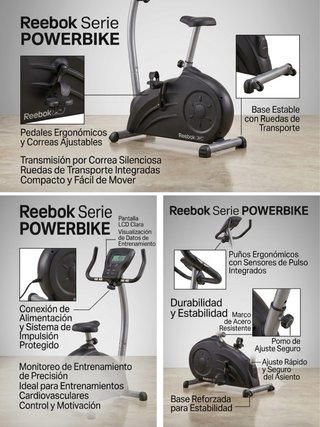Bicicleta Estática Reebok PowerBike