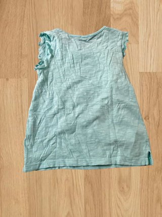 Maglietta Benetton bambina verde acqua 110cm
