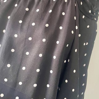 Vestido Maje lunares negro y blanco