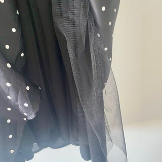 Vestido Maje lunares negro y blanco