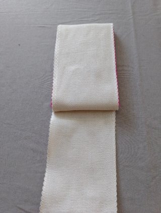 Bordo tela per ricamo écru MT 3.50