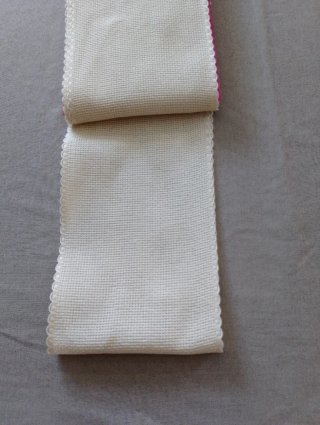 Bordo tela per ricamo écru MT 3.50
