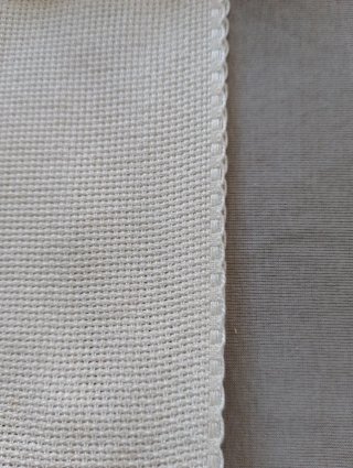 Bordo tela per ricamo écru MT 3.50