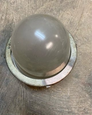 Lampada nautica vetro e metallo bronzo