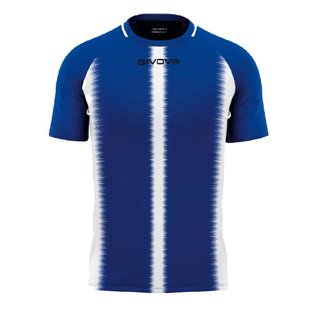 Camiseta deportiva GIVOVA azul y blanca